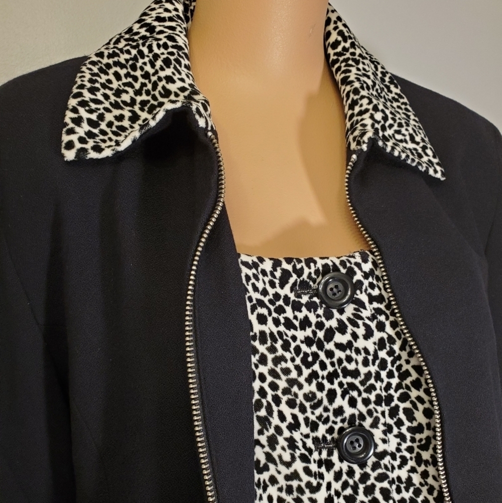 Vintage EXPRESS Tailleur Zip Up Jacket Set - Picture 2 of 8
